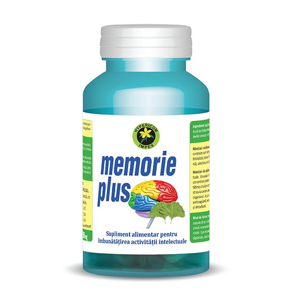 Capsule Memorie Plus - Vitamine si Suplimente - Hypericum Impex