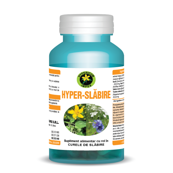Capsule Hyper Slabire - Vitamine si Suplimente - Hypericum Impex