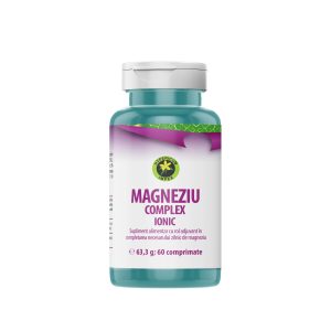 Comprimate Magneziu Complex Ionic - contribuie la funcționarea normală a sistemului nervos și a sistemului muscular